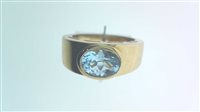 Ringe Sommer Dame Anello Con Pietra in Gelbgold Acquamarina ACQ SOMMER - ACQ SOMMER